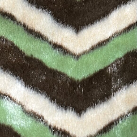 Vintage 90s Y2K Faux Fur Coat Oversized Disco Mod Statement Scandi Girl Jacket - Picture 6 of 7